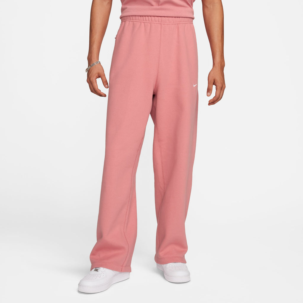 SOLO SWOOSH OPEN HEM FLEECE PANTS 