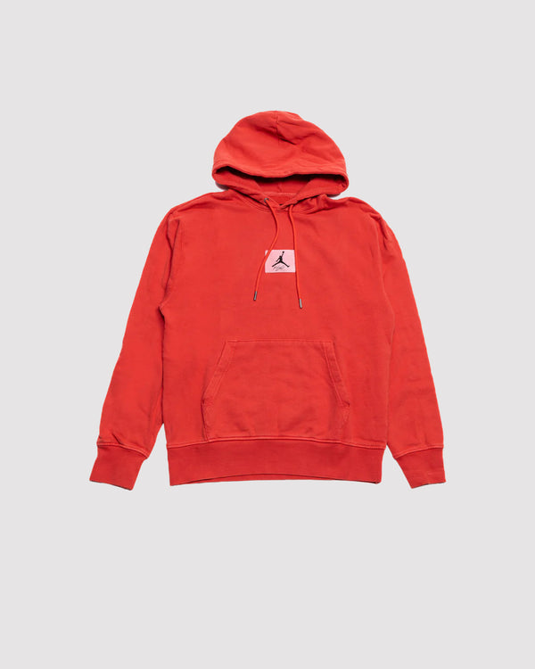 FLEECE WASHED PULLOVER HOODIE "LOBSTER"