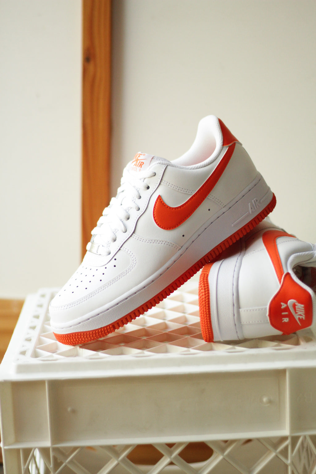 air force 1 orange bottom