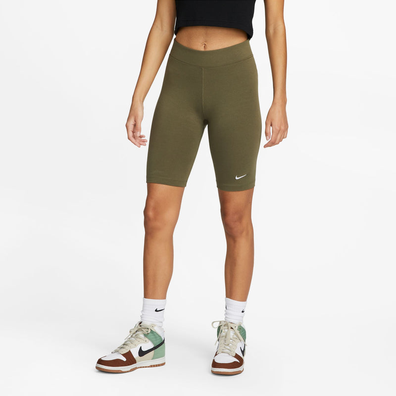 W ESSENTIAL BIKE SHORTS "MEDIUM OLIVE"