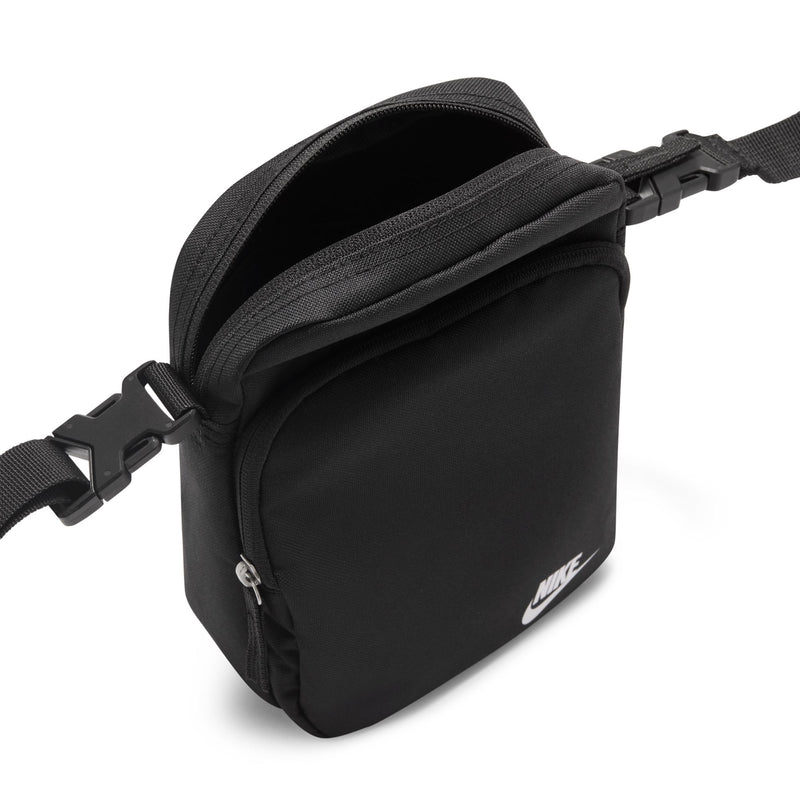 NIKE HERITAGE CROSSBODY BAG "BLACK/BLACK/WHITE"