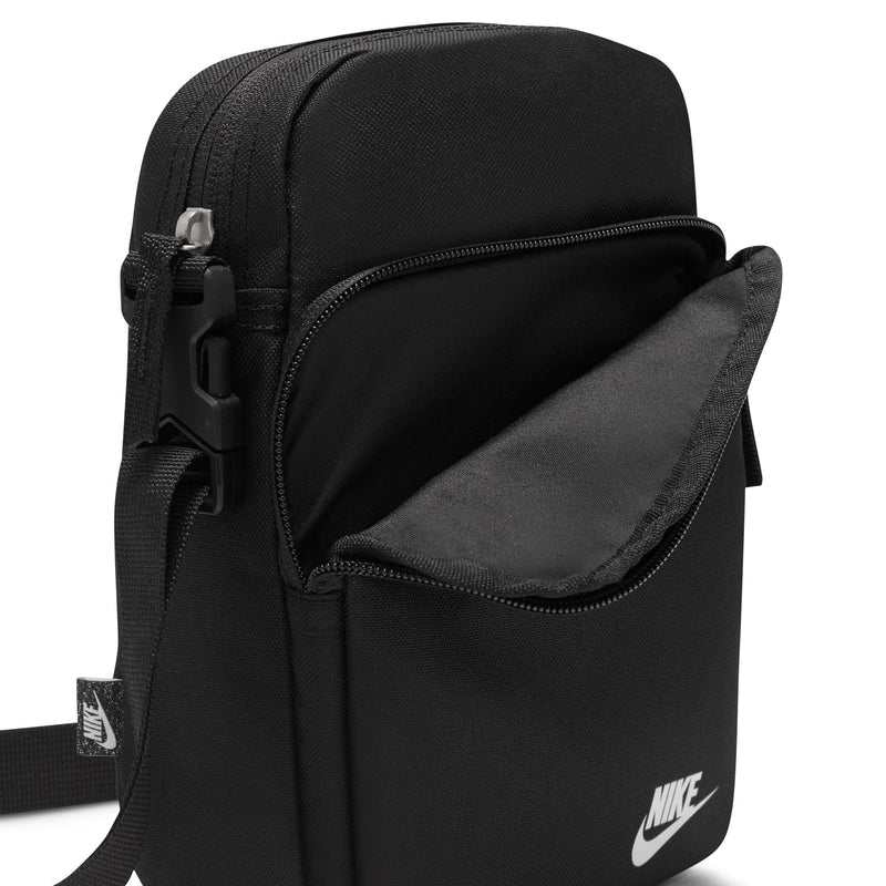NIKE HERITAGE CROSSBODY BAG "BLACK/BLACK/WHITE"