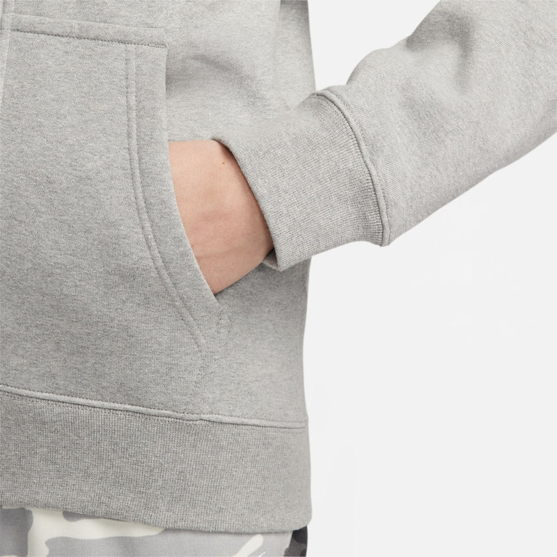 SOLO SWOOSH FULL ZIP "GREY HEATHER