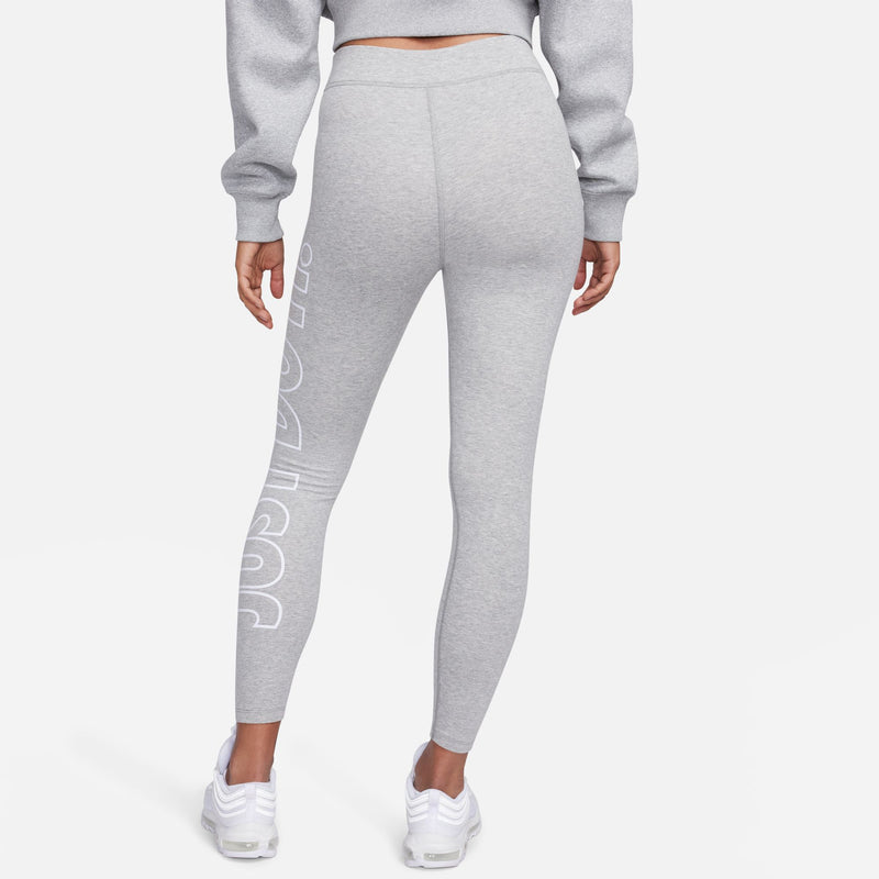 W GRAPHIC HGH WAISTED LEGGINGS "GREY HEATHER"
