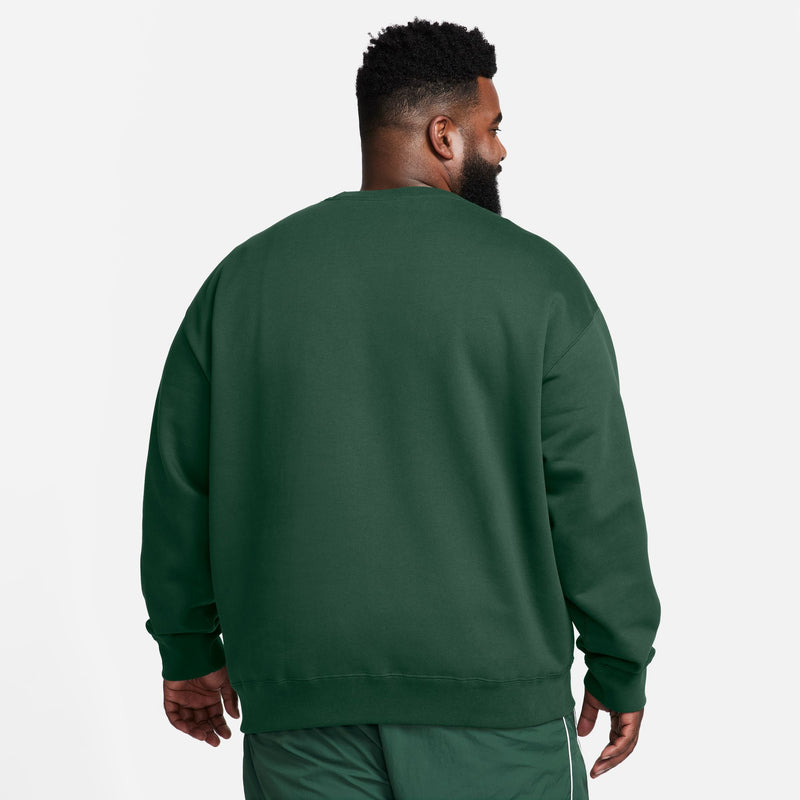 SOLO SWOOSH FLEECE CREW "FIR"