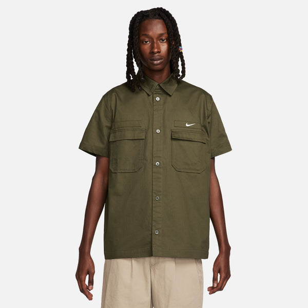 MILITARY SHORT SLEEVE BUTTON DOWN SHIRT "CARGO KHAKI"