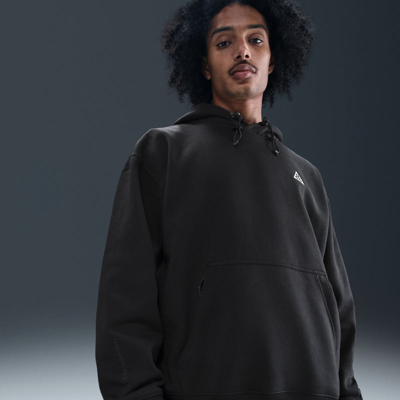 NIKE ACG TUFF FLEECE PULLOVER HOODIE "BLACK/ANTHRACITE/SUMMIT WHITE"