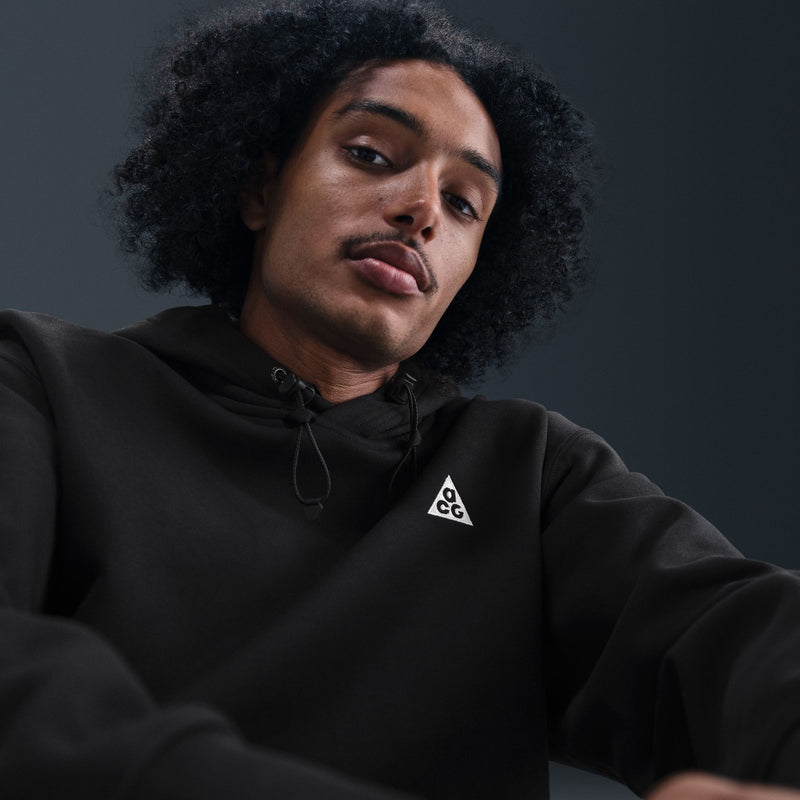 NIKE ACG TUFF FLEECE PULLOVER HOODIE "BLACK/ANTHRACITE/SUMMIT WHITE"