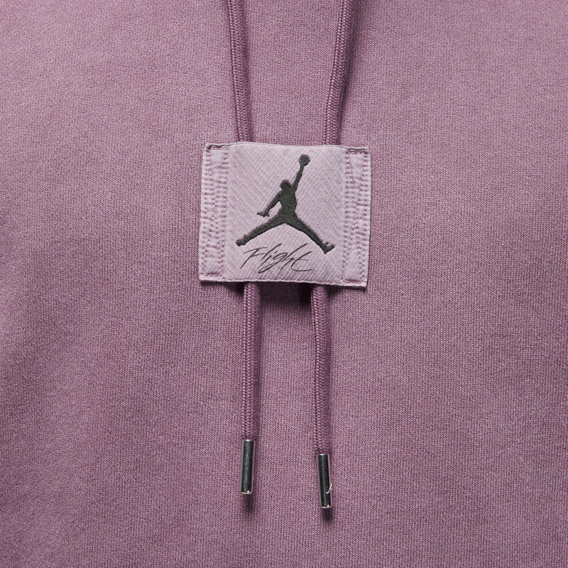FLEECE WASHED PULLOVER HOODIE "SKY MAUVE"