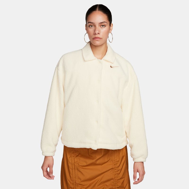 W HIGH PILE JACKET "COCONUT MILK"