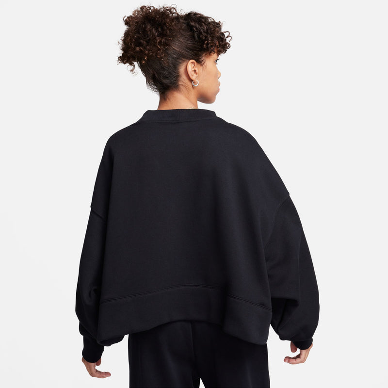 W OVERSIZED PHOENIX FLEECE CARDIGAN "BLACK"