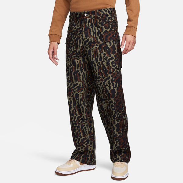 ALLOVER PRINT CARGO PANTS "MEDIUM OLIVE"