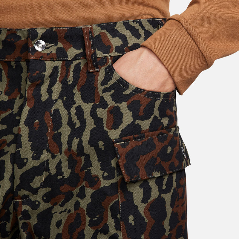 ALLOVER PRINT CARGO PANTS "MEDIUM OLIVE"