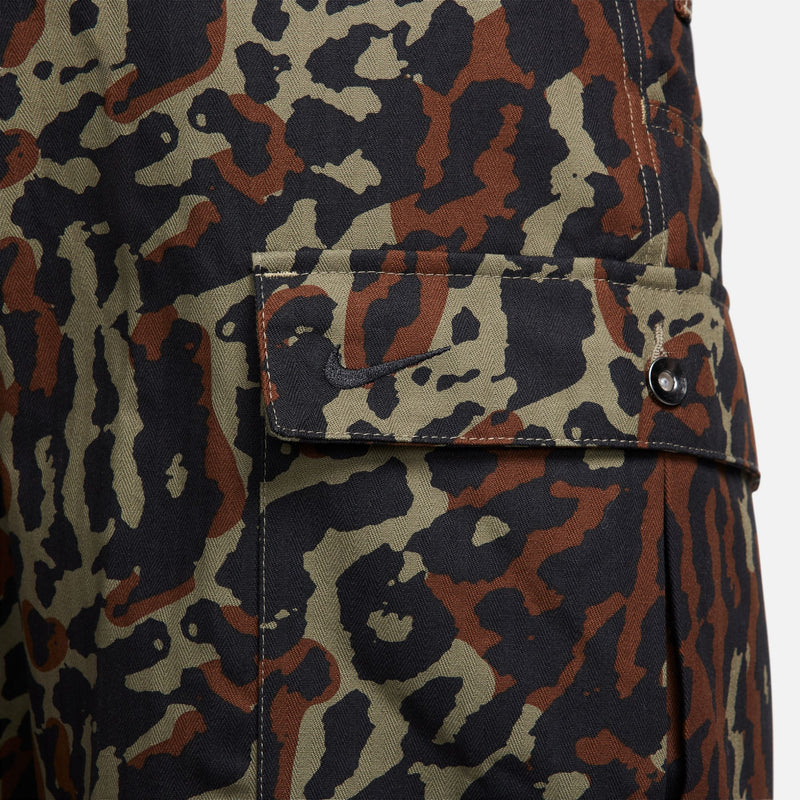 ALLOVER PRINT CARGO PANTS "MEDIUM OLIVE"