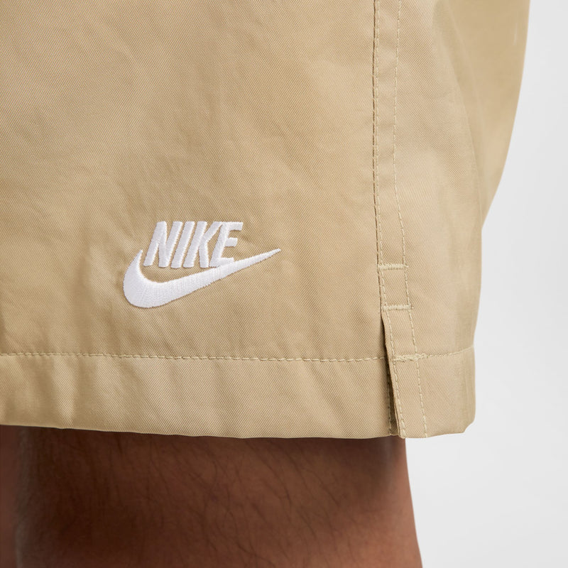 NIKE CLUB WOVEN FLOW SHORTS "BEIGE/WHITE"