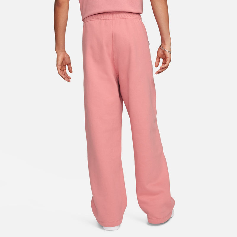 SOLO SWOOSH OPEN HEM FLEECE PANTS "RED STARDUST"