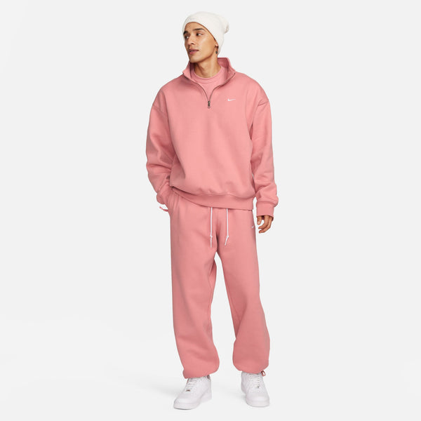 SOLO SWOOSH OPEN HEM FLEECE PANTS "RED STARDUST"