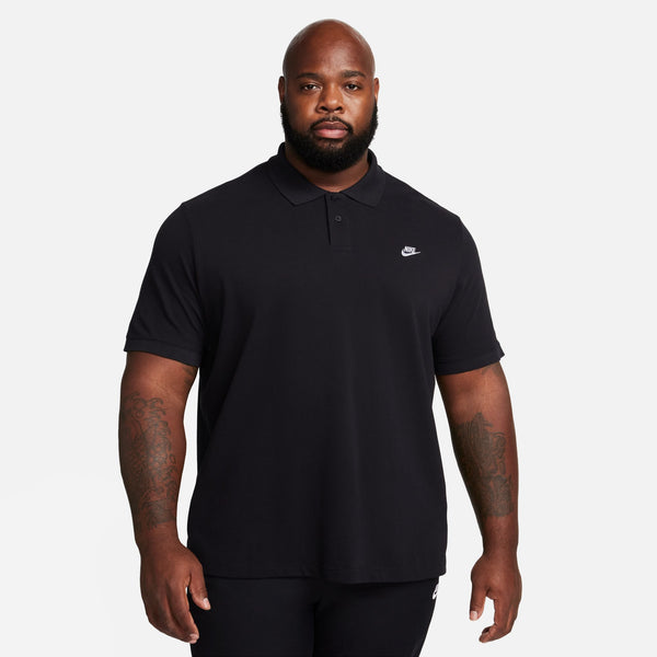 NIKE CLUB SHORT SLEEVE POLO "BLACK/WHITE"