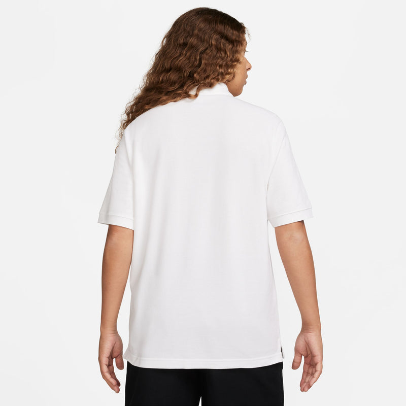 NIKE CLUB SHORT SLEEVE POLO "WHITE/BLACK"