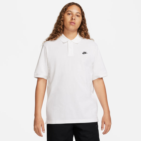 NIKE CLUB SHORT SLEEVE POLO "WHITE/BLACK"