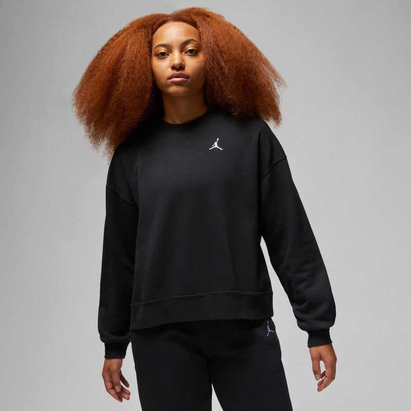 W BROOKLYN FLEECE CREWNECK "BLACK"