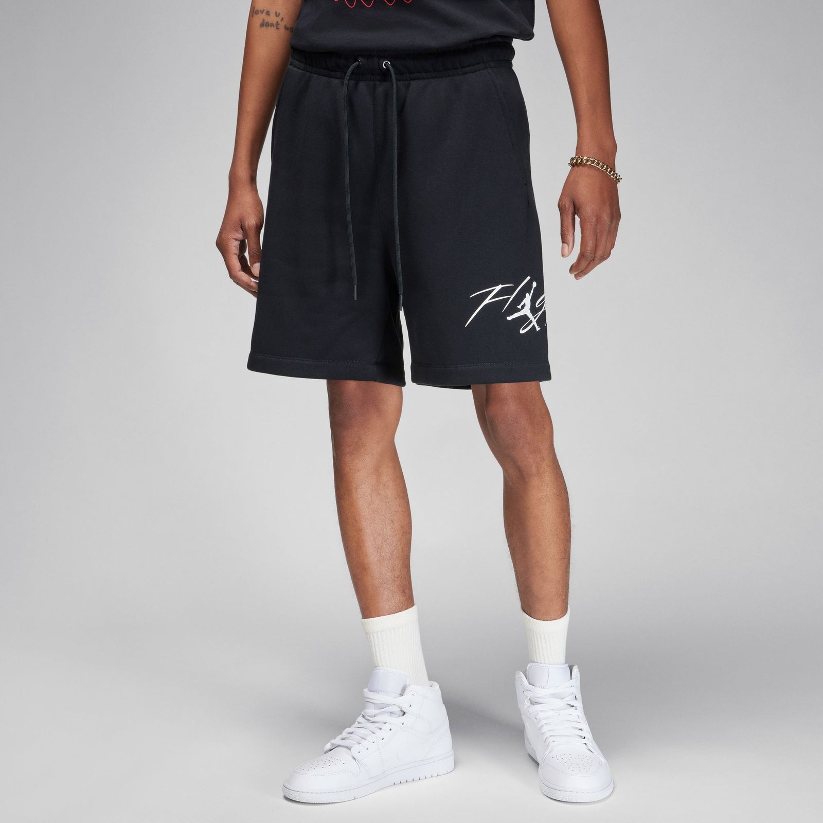 ★★Nike★★ Jordan Brooklyn Fleece Shorts W Black White HJ1 Jordan Brooklyn Fleece Men's Shorts Size - Large Black/White