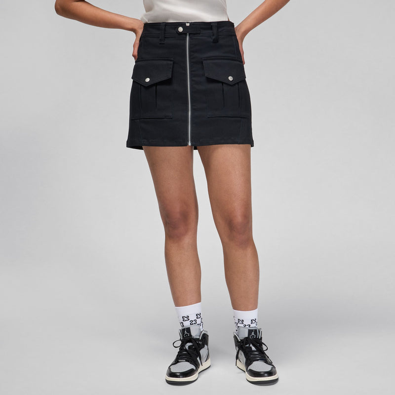 W UTILITY SKIRT "BLACK"