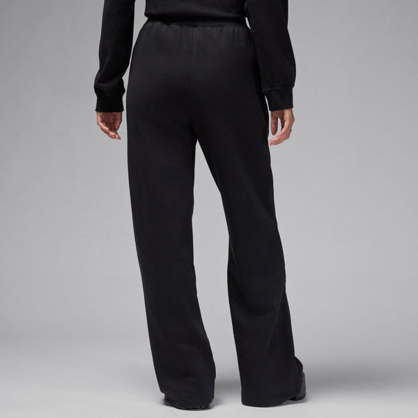 W AIR JORDAN FLIGHT FLEECE OPEN HEM PANTS "BLACK"
