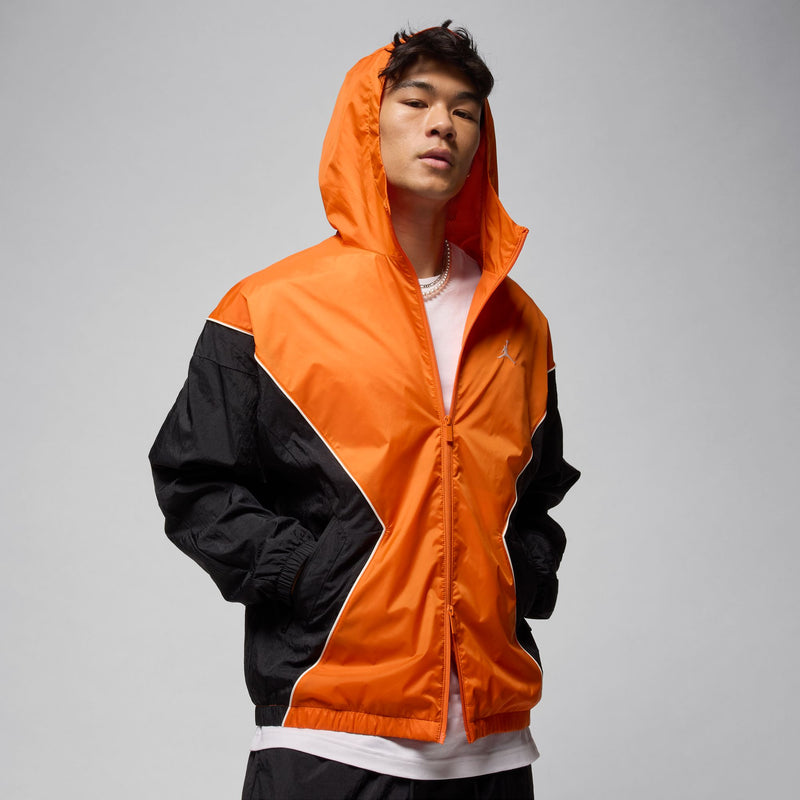 JORDAN BROOKLYN HOODED DRAFT JACKET "STARFISH/BLACK/SAIL/SAIL"