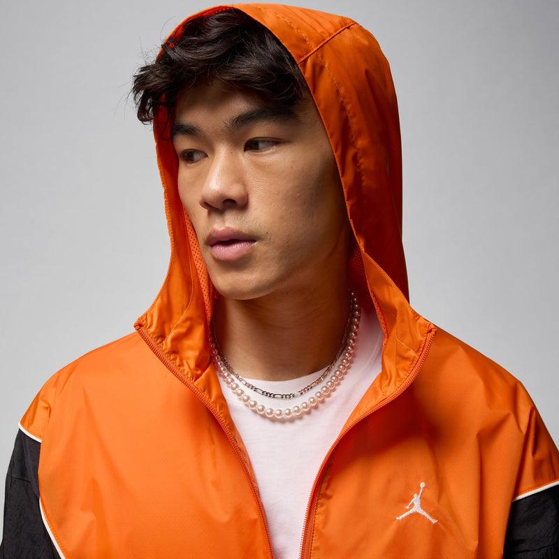 JORDAN BROOKLYN HOODED DRAFT JACKET "STARFISH/BLACK/SAIL/SAIL"