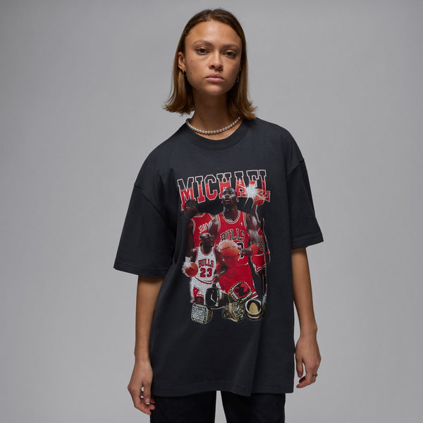 W JORDAN OVERSIZED SHORT SLEEVE GRAPHIC SHIRT "OFF NOIR"