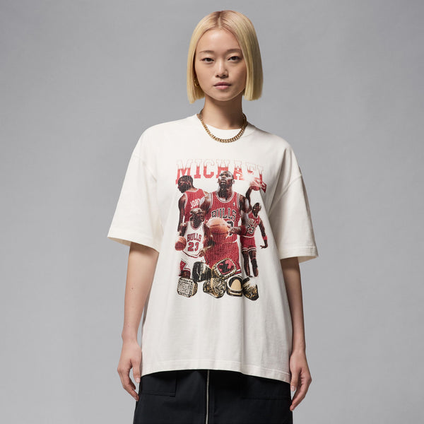 W JORDAN OVERSIZED SHORT SLEEVE GRAPHIC SHIRT "SAIL"