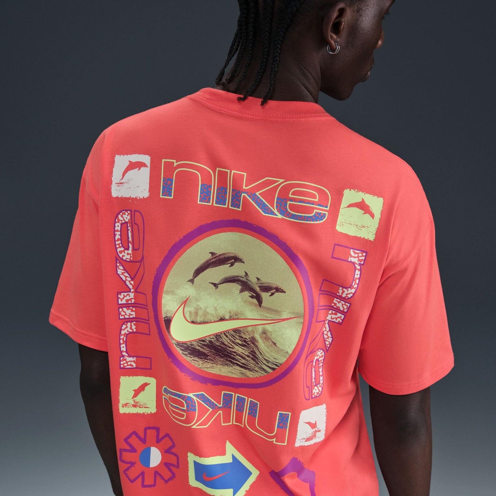 売れ筋商品|||ナイキ Tシャツ レディース トップス TEMPO TOP - Sports T-shirt - magic ember/reflective silver Nike Women's T-Shirt, Magic Ember/Magic Ember, M at Amazon