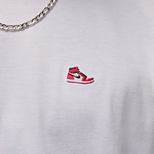 SNEAKER PATCH T-SHIRT "WHITE/VARSITY RED"
