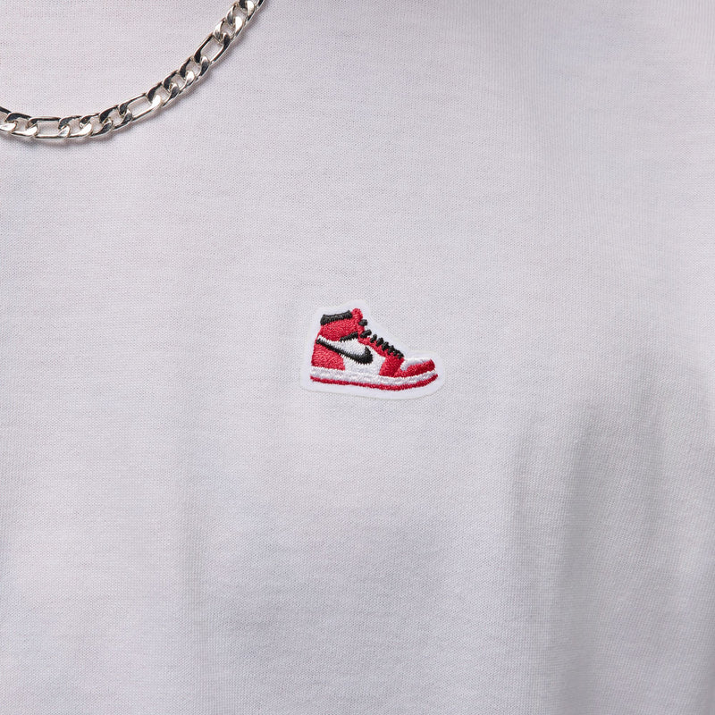 SNEAKER PATCH T-SHIRT "WHITE/VARSITY RED"