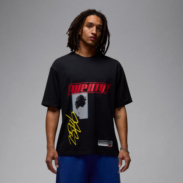 JORDAN FLIGHT ESSENTIALS OVERSIZED T-SHIRT "BLACK/WHITE/WHITE"