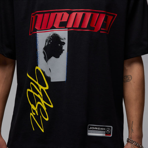 JORDAN FLIGHT ESSENTIALS OVERSIZED T-SHIRT "BLACK/WHITE/WHITE"