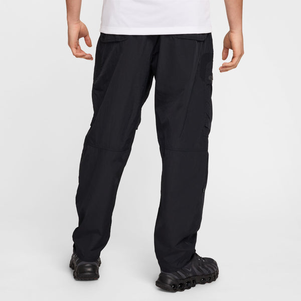 NIKE TECH WOVEN CARGO PANTS "BLACK/BLACK"