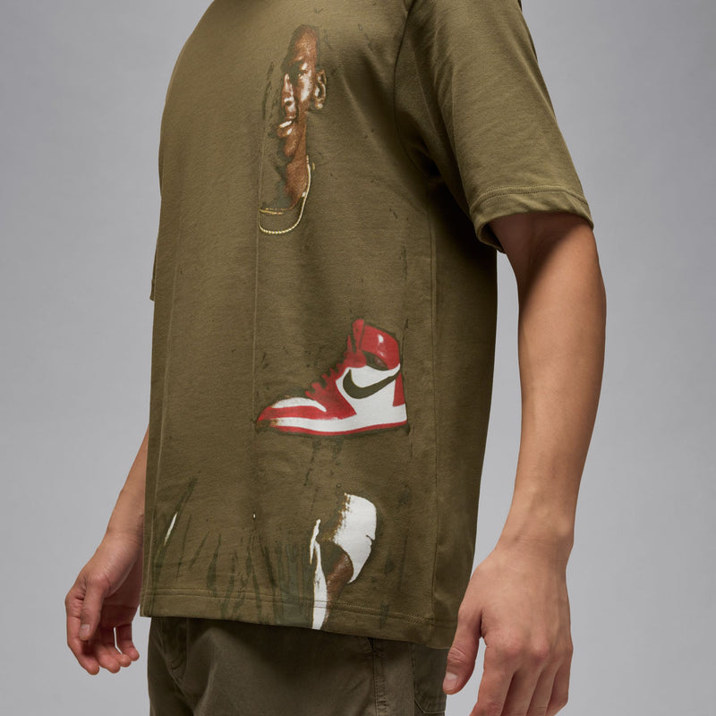 JORDAN T SHIRT "MEDIUM OLIVE"