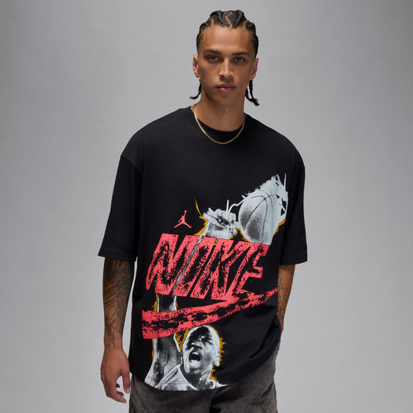 MEN'S OVERSIZED T-SHIRT "BLACK/INFRARED 23"