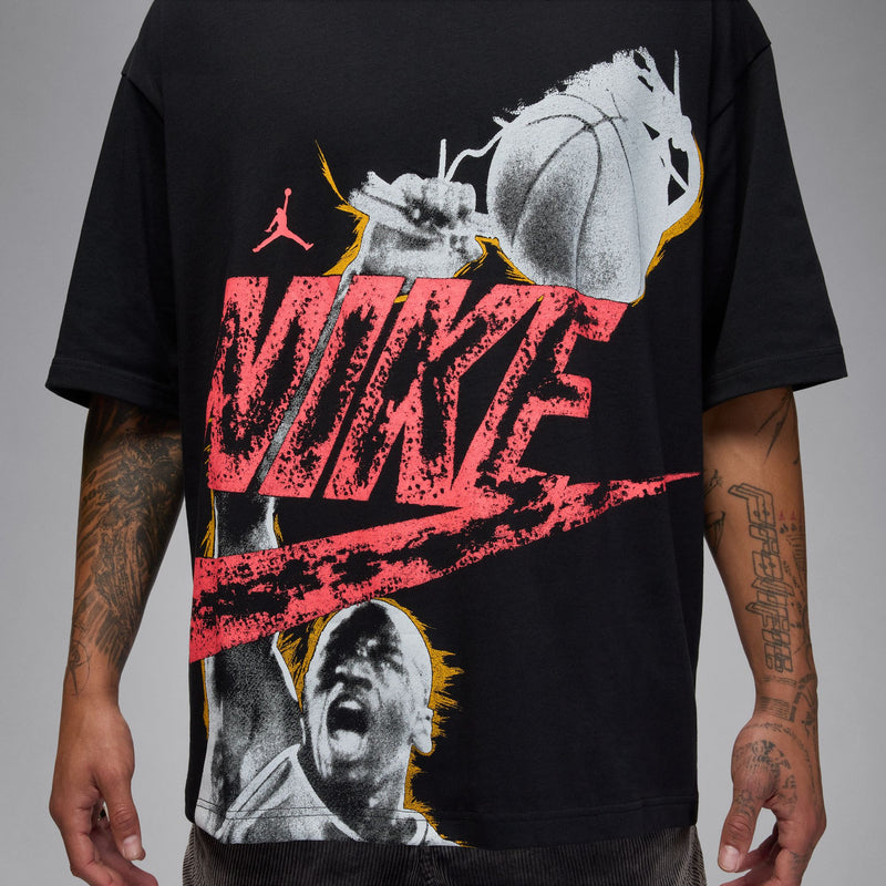 MEN'S OVERSIZED T-SHIRT "BLACK/INFRARED 23"