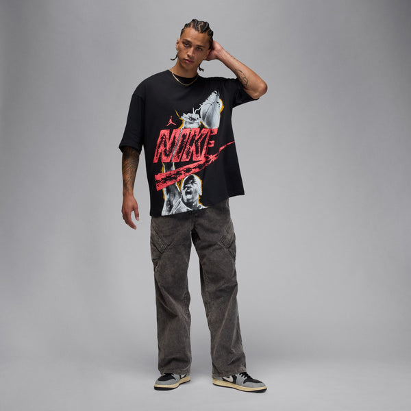MEN'S OVERSIZED T-SHIRT "BLACK/INFRARED 23"