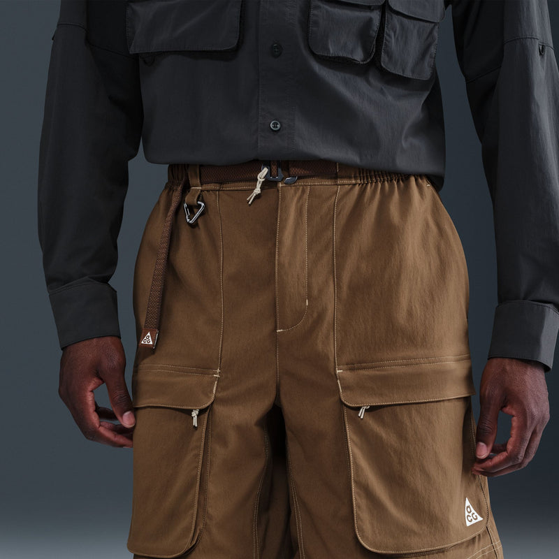 NIIKE ACG SMITH SUMMIT ZIP CARGO PANTS "MOSSWOOD BROWN/ANTHRACITE/SUMMIT WHITE"