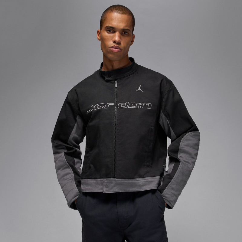 JORDAN BROOKLYN MOTORSPORT JACKET "BLACK/IRON GREY/IRON GREY"