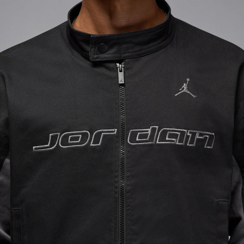 JORDAN BROOKLYN MOTORSPORT JACKET "BLACK/IRON GREY/IRON GREY"