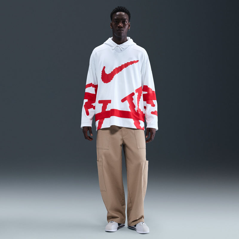NIKE SPORTSWEAR CLUB HOCKEY JERSEY "WHITE/UNIVERSITY RED/UNIVERSITY RED"