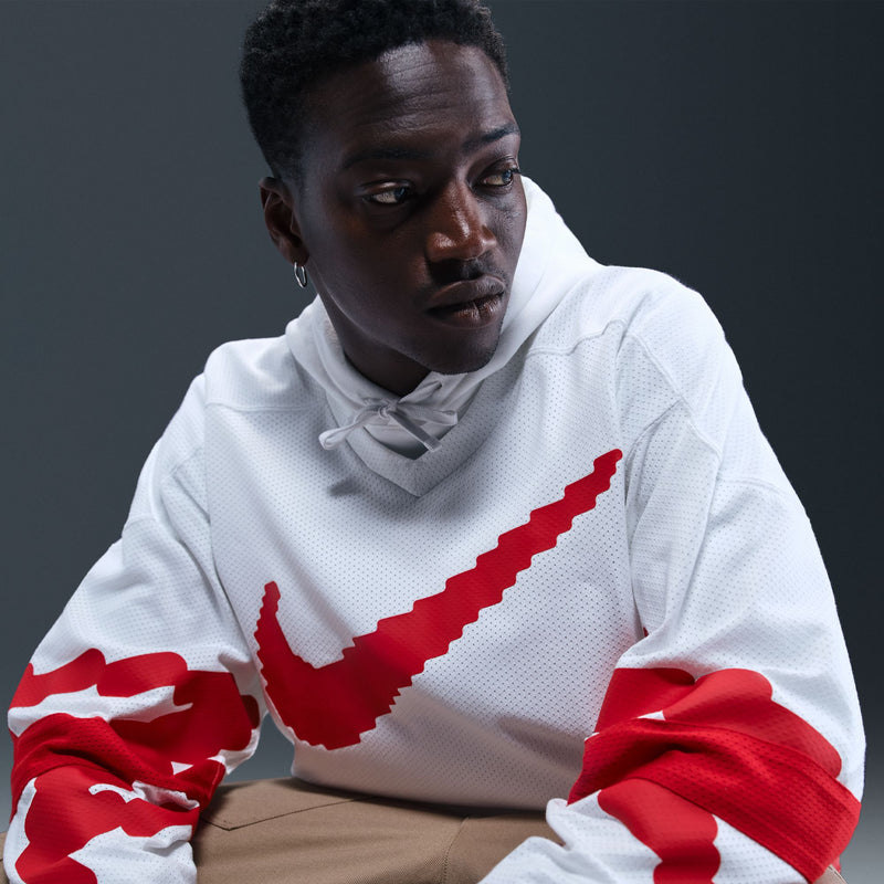 NIKE SPORTSWEAR CLUB HOCKEY JERSEY "WHITE/UNIVERSITY RED/UNIVERSITY RED"