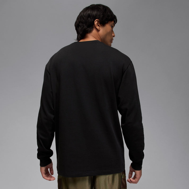 JORDAN BROOKLYN REAL TREE LONG SLEEVE POCKET SHIRT "BLACK/SAIL"