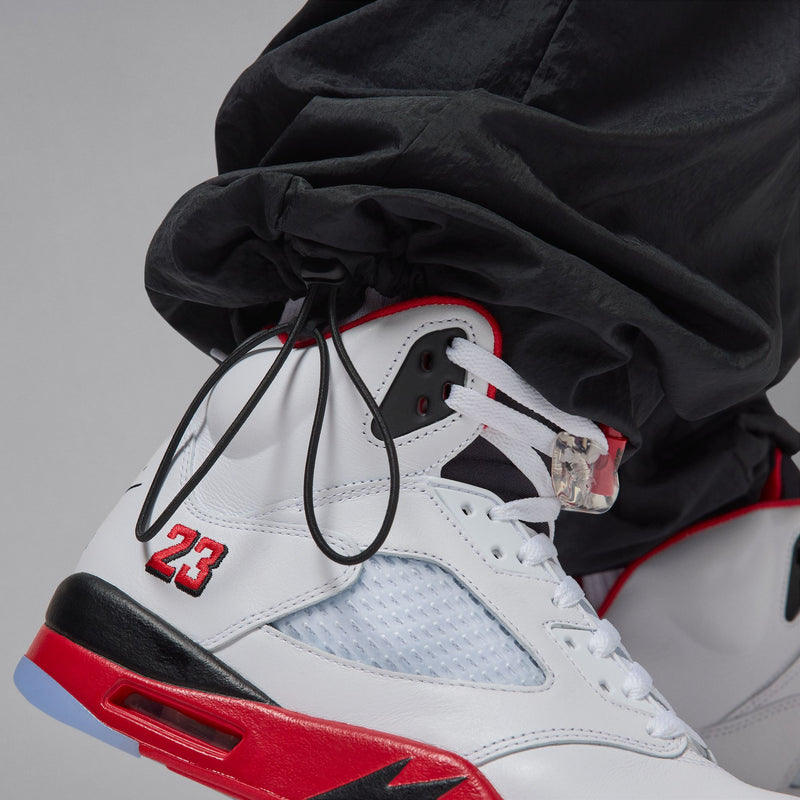 JORDAN BROOKLYN DRAFT PANTS "BLACK/GYM RED/GYM RED"