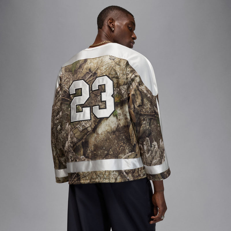 JORDAN BROOKLYN REALTREE HOCOKEY JERSEY "MEDIUM OLIVE/SAIL/SAIL"